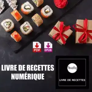 livre recettes sushi numérique