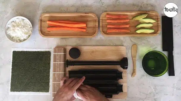 innovative maki sushi recipe step 1
