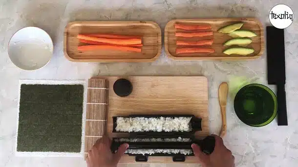 receta innovadora de maki sushi paso 3