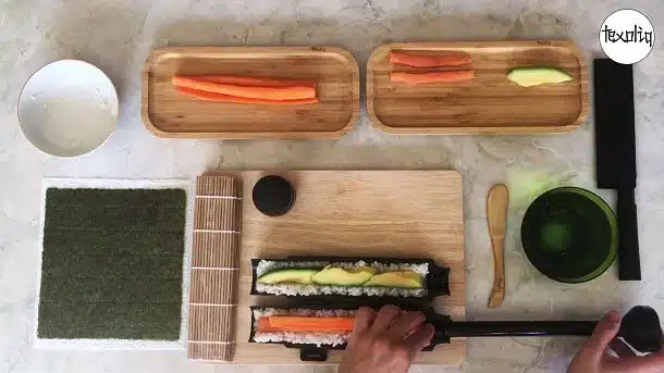 recette innovante de maki sushi étape 5
