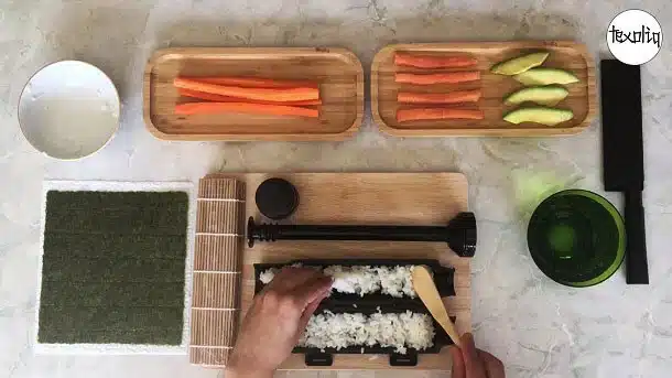 innovatives Maki-Sushi-Rezept Schritt 2