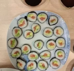 beoordeling van sushi set