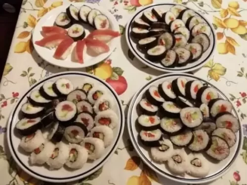 examen du kit de sushis