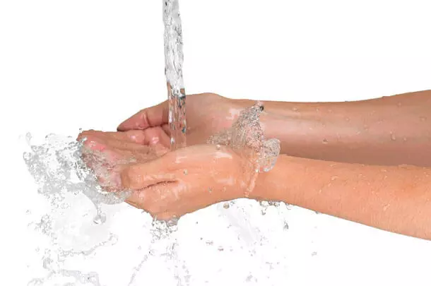 Was je handen goed